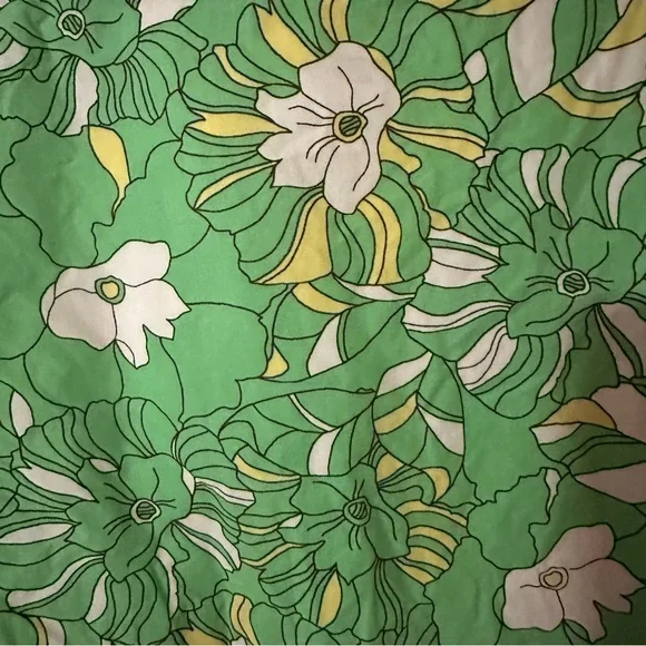 Express Green Floral A-Line Skirt - Picture 2 of 8